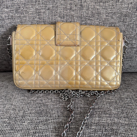 Christian Dior clutch with chain grey - Picture 2 of 2